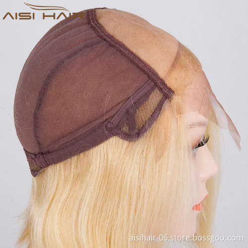 Aisi Hair 2018 New Arrival Blonde Bob 613 Full Lace Front Wig , Brazilian Human Hair Lace Front Wigs